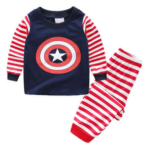 Children Boy Pajamas Sets 2019 Boys Sleevewear Cartoon long sleeve pyjamas Tops+Pants 2 Pieces Kids Baby Gils CLothing Set