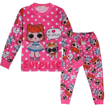 Load image into Gallery viewer, Toddler Kids Baby Girl Clothes Cartoon Doll Children&#39;s LOl Home Service Two-piece Baby Girl Pajamas Set  Kids Christmas Pajamas