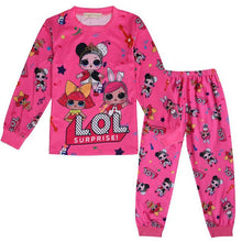 Load image into Gallery viewer, Toddler Kids Baby Girl Clothes Cartoon Doll Children&#39;s LOl Home Service Two-piece Baby Girl Pajamas Set  Kids Christmas Pajamas