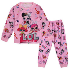 Load image into Gallery viewer, Toddler Kids Baby Girl Clothes Cartoon Doll Children&#39;s LOl Home Service Two-piece Baby Girl Pajamas Set  Kids Christmas Pajamas