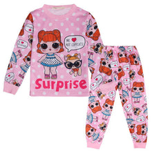 Load image into Gallery viewer, Toddler Kids Baby Girl Clothes Cartoon Doll Children&#39;s LOl Home Service Two-piece Baby Girl Pajamas Set  Kids Christmas Pajamas