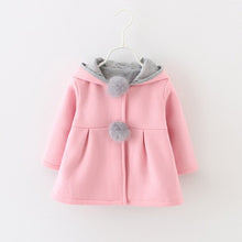 Load image into Gallery viewer, KEAIYOUHUO Winter Coats Jackets For Girls Clothes Autumn Baby Girls Jacket Cartoon Rabbit Hat Kids Outerwear Children&#39;s Clothing