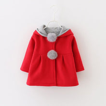 Load image into Gallery viewer, KEAIYOUHUO Winter Coats Jackets For Girls Clothes Autumn Baby Girls Jacket Cartoon Rabbit Hat Kids Outerwear Children&#39;s Clothing