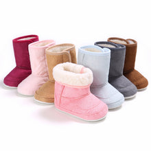 Load image into Gallery viewer, Winter Baby Shoes Warm Baby Boys Girls Shoes Soft Plush Booties Infant Anti Slip Snow Boots Shoes For Kids