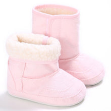 Load image into Gallery viewer, Winter Baby Shoes Warm Baby Boys Girls Shoes Soft Plush Booties Infant Anti Slip Snow Boots Shoes For Kids