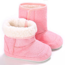 Load image into Gallery viewer, Winter Baby Shoes Warm Baby Boys Girls Shoes Soft Plush Booties Infant Anti Slip Snow Boots Shoes For Kids