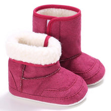 Load image into Gallery viewer, Winter Baby Shoes Warm Baby Boys Girls Shoes Soft Plush Booties Infant Anti Slip Snow Boots Shoes For Kids