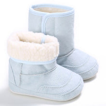 Load image into Gallery viewer, Winter Baby Shoes Warm Baby Boys Girls Shoes Soft Plush Booties Infant Anti Slip Snow Boots Shoes For Kids