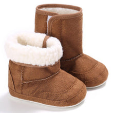 Load image into Gallery viewer, Winter Baby Shoes Warm Baby Boys Girls Shoes Soft Plush Booties Infant Anti Slip Snow Boots Shoes For Kids