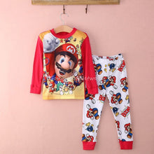 Load image into Gallery viewer, 2016 wholesale dropshipping new super mario boys baby kids sleepwear nightwear pajamas sets 1~7Y