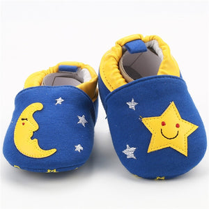 [simfamily]Kid Girls Boy First Walkers Soft Infant Toddler Shoes Cute Flower Soles Crib Shoes Footwear for Newborns baby shoes