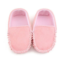 Load image into Gallery viewer, PU Suede Leather Newborn Baby Boy Girl Baby Moccasins Soft Moccs Shoes Soft Soled Non-slip Footwear Crib Shoe