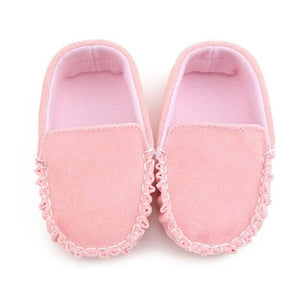 PU Suede Leather Newborn Baby Boy Girl Baby Moccasins Soft Moccs Shoes Soft Soled Non-slip Footwear Crib Shoe