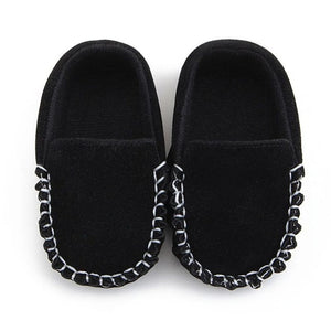 PU Suede Leather Newborn Baby Boy Girl Baby Moccasins Soft Moccs Shoes Soft Soled Non-slip Footwear Crib Shoe