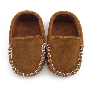 PU Suede Leather Newborn Baby Boy Girl Baby Moccasins Soft Moccs Shoes Soft Soled Non-slip Footwear Crib Shoe