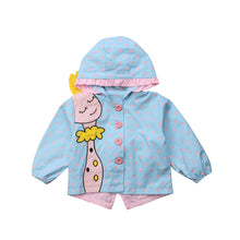 Load image into Gallery viewer, pudcoco Baby Girl Autumn winter Jackets Clothes Cartoon Giraffe Coats Hooded Outerwear baby girl autumn cartoon jackt clothes