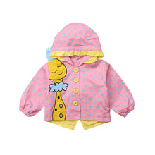 Load image into Gallery viewer, pudcoco Baby Girl Autumn winter Jackets Clothes Cartoon Giraffe Coats Hooded Outerwear baby girl autumn cartoon jackt clothes