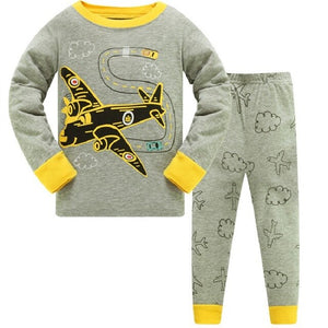 2019 Truck Boys Pijamas Kids Set Children's Pyjamas Clothing Sets Kids Pajamas Baby Cartoon Pyjama Enfant Sleepwear