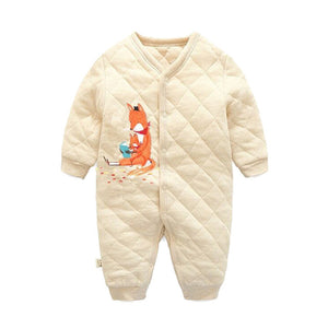 2019 autumn winter Baby Rompers Pajamas Boys Girl Organic cotton Newborn Jumpsuits Infant Clothing sleepwear baby clothes F402