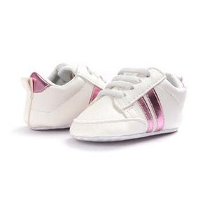 Pu Leather Stripe Pattern baby Sports Sneakers Infant Toddler Soft Anti-slip baby Shoes Newborn Baby Boys Girls firstwalkers