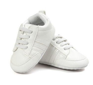 Pu Leather Stripe Pattern baby Sports Sneakers Infant Toddler Soft Anti-slip baby Shoes Newborn Baby Boys Girls firstwalkers