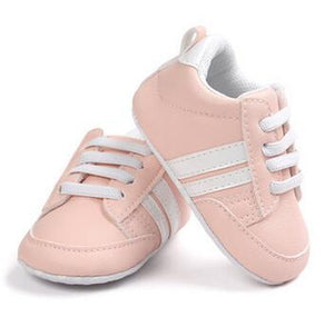 Pu Leather Stripe Pattern baby Sports Sneakers Infant Toddler Soft Anti-slip baby Shoes Newborn Baby Boys Girls firstwalkers