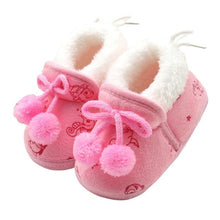 Load image into Gallery viewer, Winter Sweet Warm Newborn Baby Girls Princess Winter Boots First Walkers Soft Soled Infant Toddler Kids Girl Footwear Shoes New