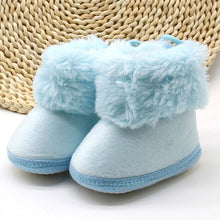 Load image into Gallery viewer, Winter Sweet Warm Newborn Baby Girls Princess Winter Boots First Walkers Soft Soled Infant Toddler Kids Girl Footwear Shoes New