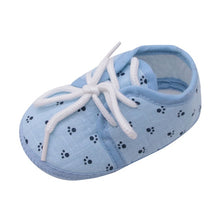 Load image into Gallery viewer, Newborn baby shoes toddler Baby Girls Shoes Letter Footprint Plaid Anti-Slip Footwear Crib Shoes bebek ayakkabi1.371