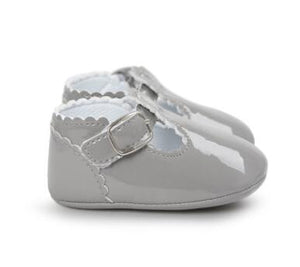 Candy Colors Patent Leather Newborn Baby Prewalker Soft Bottom Anti-slip Shoes Footwear Princess Girl Crib Mary Jane Shoes