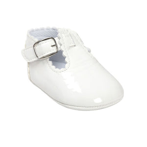 Candy Colors Patent Leather Newborn Baby Prewalker Soft Bottom Anti-slip Shoes Footwear Princess Girl Crib Mary Jane Shoes