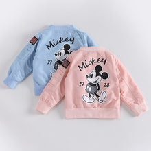 Load image into Gallery viewer, New Baby Clothes Cartoon Mickey Pattern Girls Boys Jackets Coats Toddler Kids Jacket Outwear Baseball Windproof Children Clothes