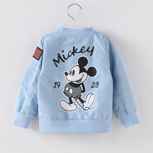 Load image into Gallery viewer, New Baby Clothes Cartoon Mickey Pattern Girls Boys Jackets Coats Toddler Kids Jacket Outwear Baseball Windproof Children Clothes