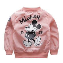 Load image into Gallery viewer, New Baby Clothes Cartoon Mickey Pattern Girls Boys Jackets Coats Toddler Kids Jacket Outwear Baseball Windproof Children Clothes