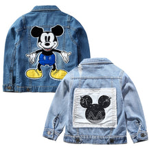 Load image into Gallery viewer, 2019 Mickey Denim Jacket For Boys Fashion Coats Children Clothing Autumn Baby Girls Clothes Outerwear Cartoon Jean Jackets Coat