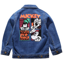 Load image into Gallery viewer, 2019 Mickey Denim Jacket For Boys Fashion Coats Children Clothing Autumn Baby Girls Clothes Outerwear Cartoon Jean Jackets Coat