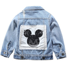 Load image into Gallery viewer, 2019 Mickey Denim Jacket For Boys Fashion Coats Children Clothing Autumn Baby Girls Clothes Outerwear Cartoon Jean Jackets Coat