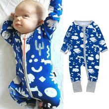 Load image into Gallery viewer, Spring Autumn Long Sleeve Baby Boys Romper Jumpsuit Organic Baby Clothes Newborn Pajamas Clothing Onesie 3M-4T