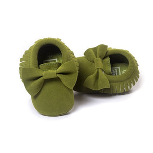 2019 Butterfly-knot Tassels Bow Baby Moccasin Quality Infant Babies First Walkers Newborn Footwears Indoor Baby Girls Boots